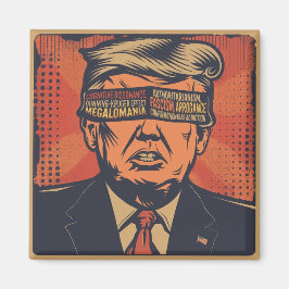 Een president geblinddoekt door mentale problemen magneet