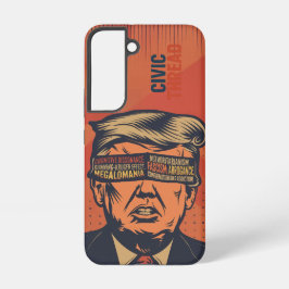 Een president geblinddoekt door mentale problemen samsung galaxy hoesje