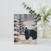 Een pretkerst in Beary Briefkaart (Staand voorkant)