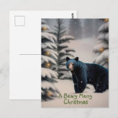 Een pretkerst in Beary Briefkaart (Voorkant / Achterkant)