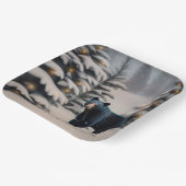 Een pretkerst in Beary Papieren Bordje (Gebogen)