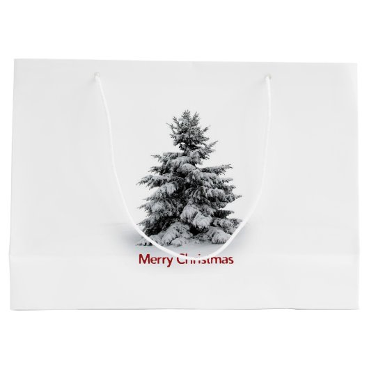 Een prettig kerstfeest large cadeautasje (Achterkant)