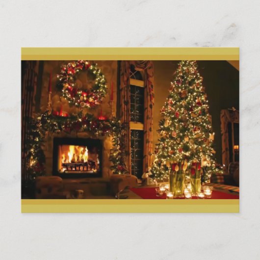 Een prettig kerstfeest voor u en voor u feestdagenkaart (Voorkant)