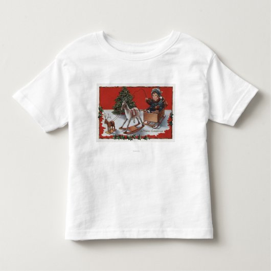 Een prettig kerstfeestKid in een zeepbox Kinder Shirts (Voorkant)