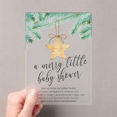 Een prettig klein Baby shower Acryl Uitnodigingen (Insitu (Draagbaar))