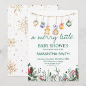 Een prettig klein Baby shower Kaart (Voorkant / Achterkant)