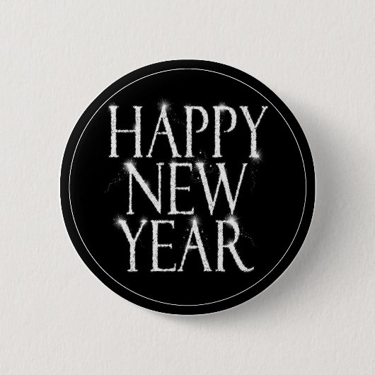 Een prettig nieuwjaar ronde button 5,7 cm (Voorkant)