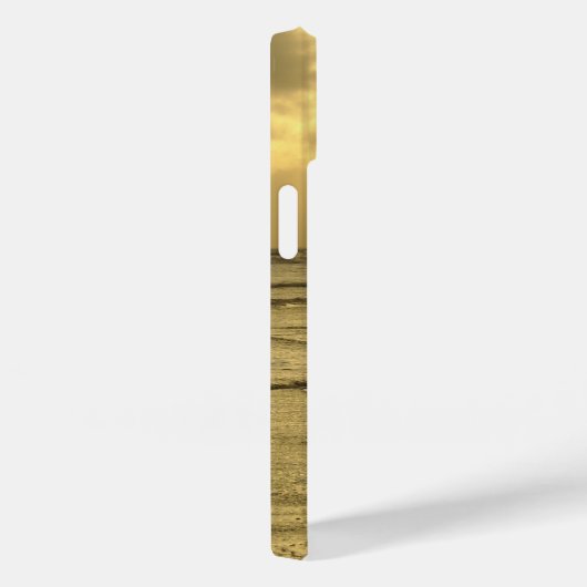 Een prettig strand bij Sunset iPhone Case (Achterkant / Rechts)