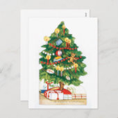 Een prettige kerst feestdagenkaart (Voorkant / Achterkant)