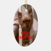 Een prettige kerst keramisch ornament (Rechts)