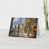 Een prettige kerstavond kaart (Voorkant)