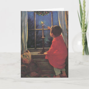 Een prettige kerstavond van Jessie Willcox Smith Feestdagen Kaart