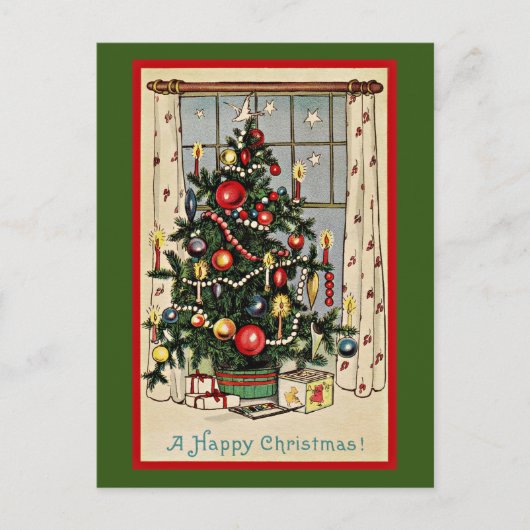 Een prettige kerstdag, illustratie, briefkaart (Voorkant)