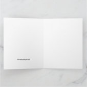 Een prettige kerstfeestdag Vintage Kaart (Binnen)