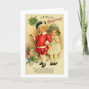 Een prettige kerstkaart feestdagen kaart