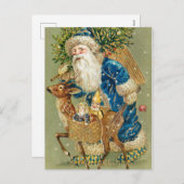 Een prettige  kerstkunst feestdagenkaart (Voorkant / Achterkant)