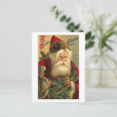 Een prettige kerstman kerstman feestdagenkaart (Staand voorkant)