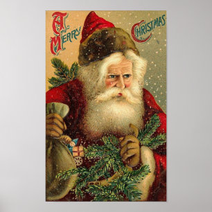 Een prettige kerstman  kerstman poster