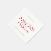 Een prettige kerstnaam, rood-wit servet (Hoek)