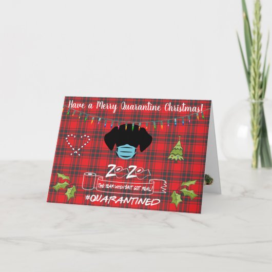 Een prettige kerstperiode feestdagen kaart (Voorkant)