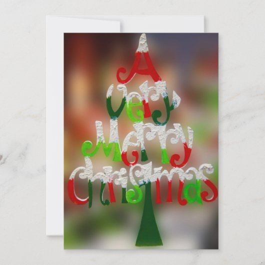 Een prettige kerstuitnodiging kaart (Voorkant)