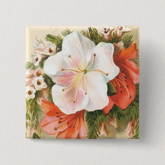 Een prettige kerstventilator vierkante button 5,1 cm (Voorkant)