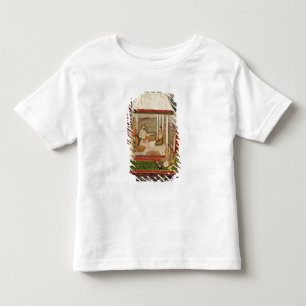 Een prins en prinses die naar muziek luisteren kinder shirts
