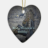 Een prins van een feestdag! keramisch ornament (Links)