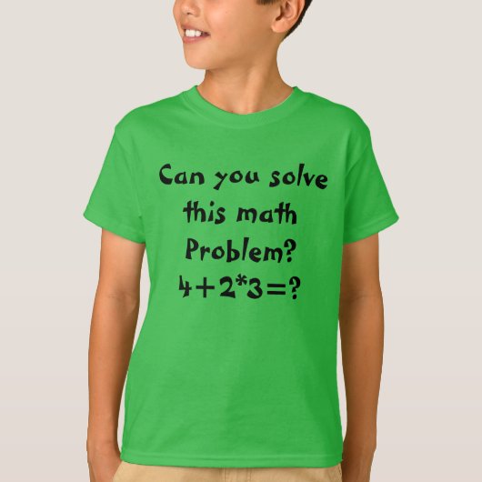 Een probleem met de wiskunde t-shirt (Voorkant)