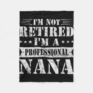 Een professionele Nana Funny Moederdag Gepensionee Fleece Deken