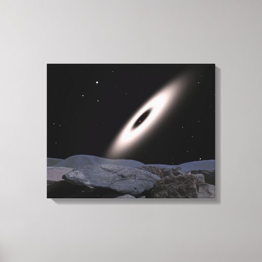 Een protoplanetaire schijf canvas afdruk (Voorkant)