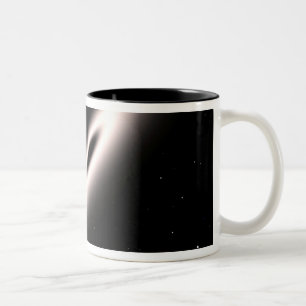 Een protoplanetaire schijf tweekleurige koffiemok