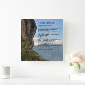 Een psalm van David Wall Clock Vierkante Klok (Huis)