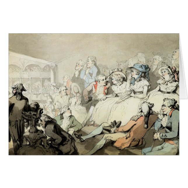 Een publiek dat een spel bekijkt, c.1785 (pen en i (Voorkant Horizontaal)