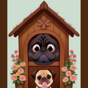 Een Pug Dog House puzzel