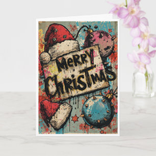 Een punk kerstkaart kaart