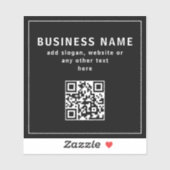 Een QR-code of Logo uploaden | Transperant & zwart Sticker (Vel)