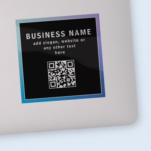 Een QR-code of Logo uploaden | Transperant & zwart Sticker