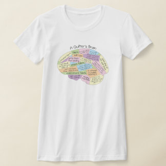 Een Quilter's Brain T-Shirt - Grappig Quilting Gif