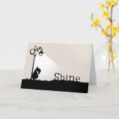 Een Qwirky, de Glanzende Kaart van de Groet (Gele Bloem)