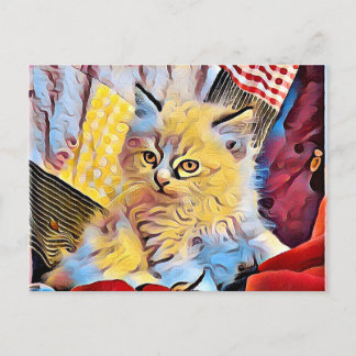 Een Ragdoll kitten Briefkaart