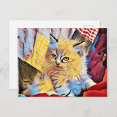 Een Ragdoll kitten Briefkaart (Voorkant / Achterkant)