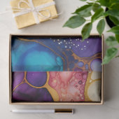 Een Rainbow Alcohol Ink Series Design 6 Tissuepapier (Geschenk)