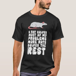 Een rat lost de meeste van mijn problemen op meer t-shirt
