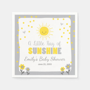 Een Ray Zonnevel Baby shower Papier Napkin Sun Servet