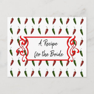 Een recept voor de bruidbruidenkaart briefkaart