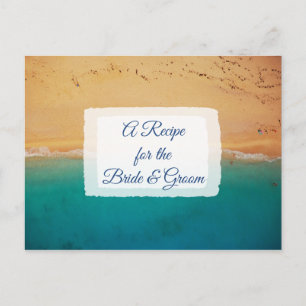 Een recept voor de bruidbruidenkaart briefkaart