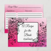 Een recept voor de bruidbruidenkaart briefkaart (Voorkant / Achterkant)
