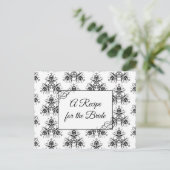 Een recept voor de bruidbruidenkaart briefkaart (Staand voorkant)