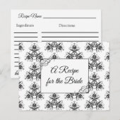 Een recept voor de bruidbruidenkaart briefkaart (Voorkant / Achterkant)